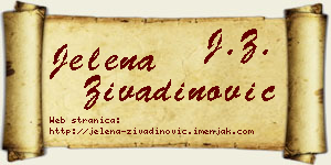 Jelena Živadinović vizit kartica